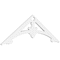 Ekena Millwork Pitch Sellek Architectural Grade PVC Gable Pediment, 48"W x 16"H x 1"P (8/12) GPP048X016X100SLK - alternate 1